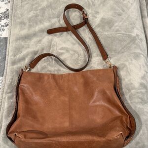 Women's Brown Leather Crossbody Bag